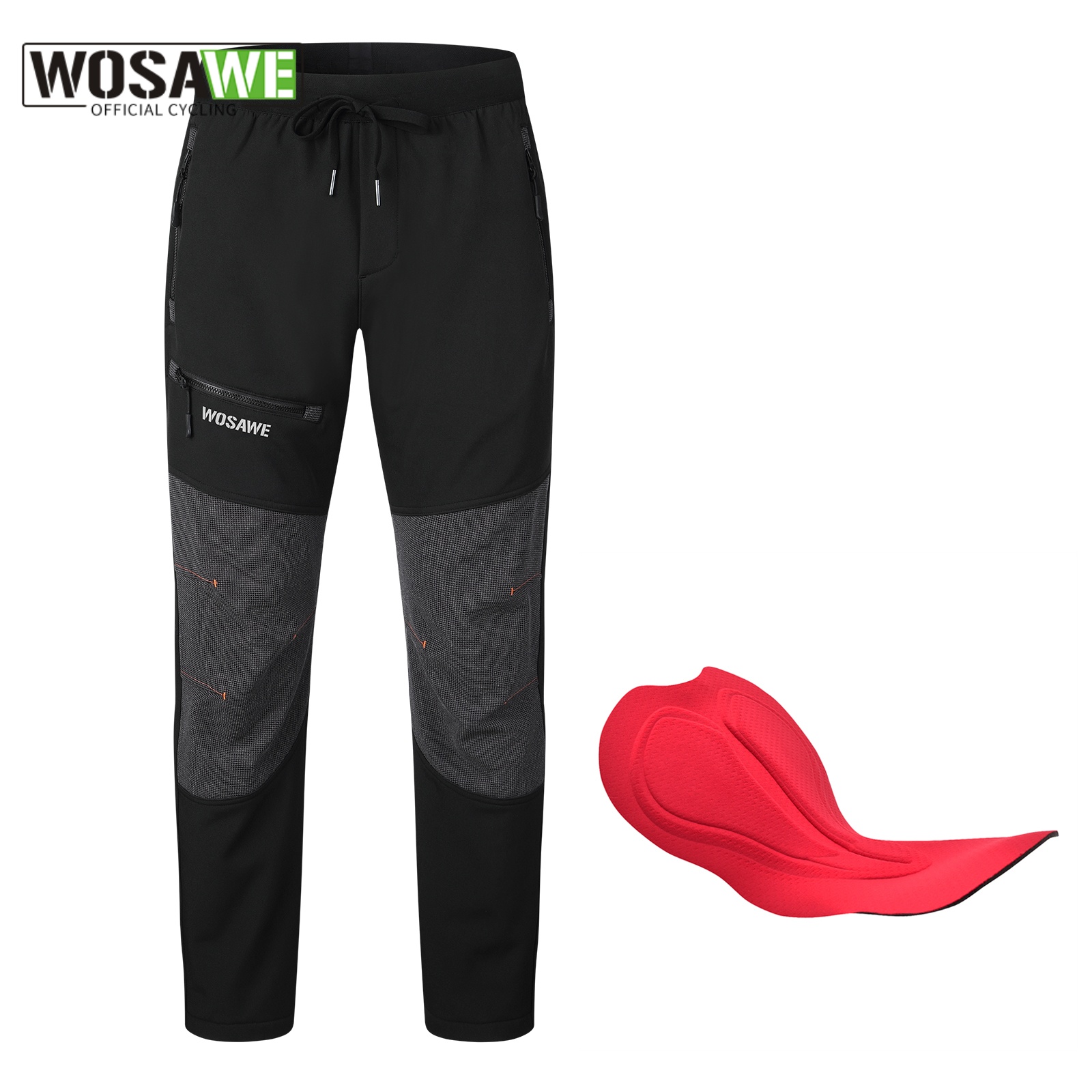 Cycling Commute Pants - WOSAWE 남성용 패딩 자전거 바지, 겨울용